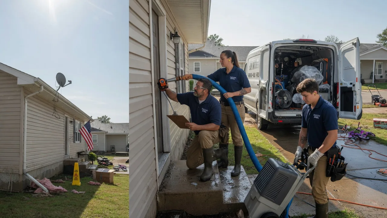 Ceiling Water Damage Restoration in Delavan, WI near me